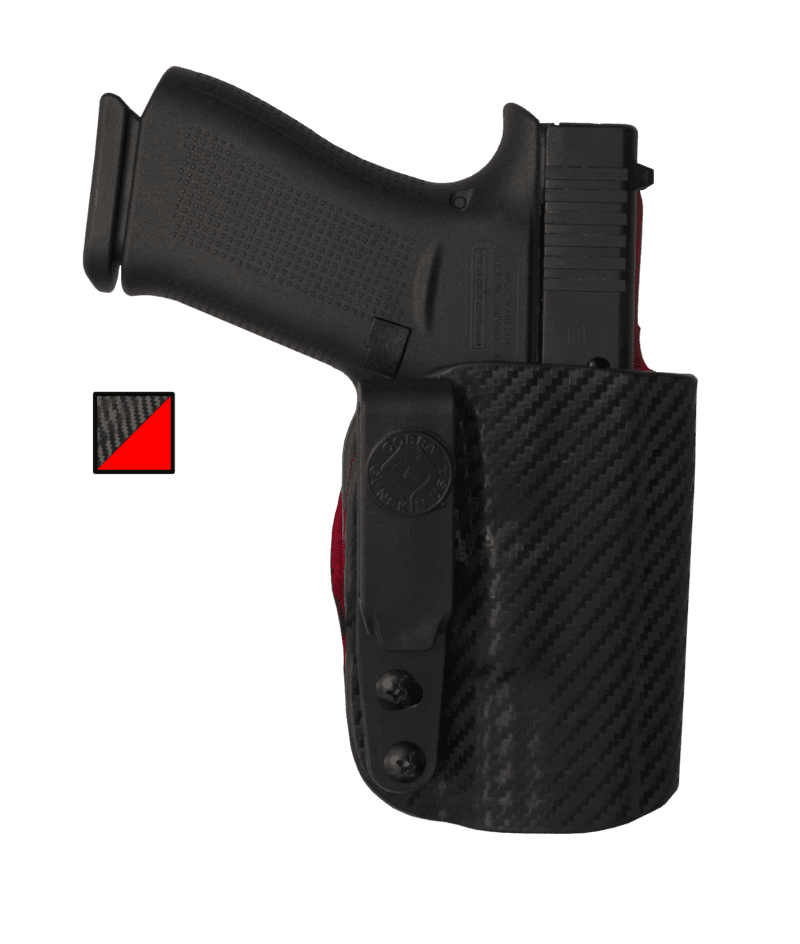 Carbon Click IWB Holster w/ Rosso Corsa Interior