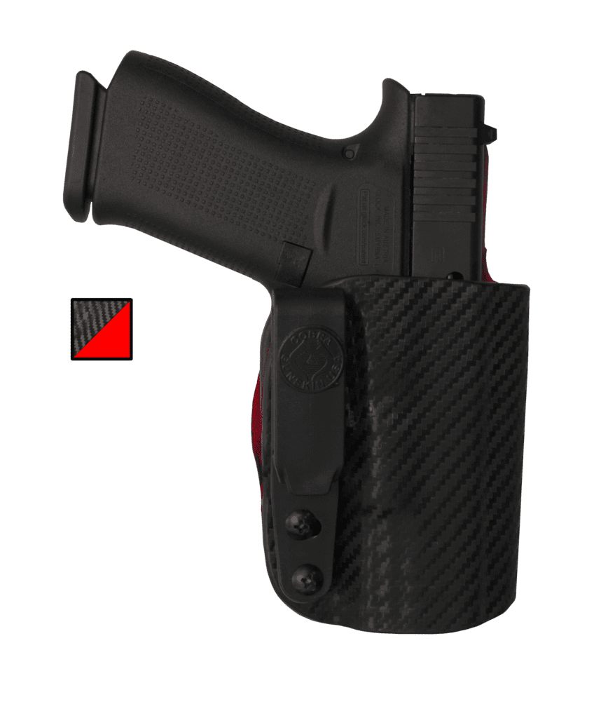 Carbon Click IWB Holster w/ Rosso Corsa Interior
