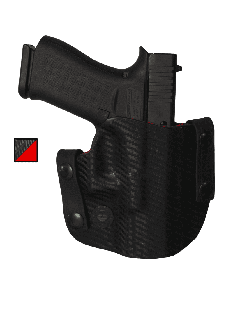 Carbon King of the Range OWB Holster w/ Rosso Corsa Interior