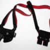 Nero XCalibur Shoulder Holster w/ Rosso Corsa Alcantara Lining
