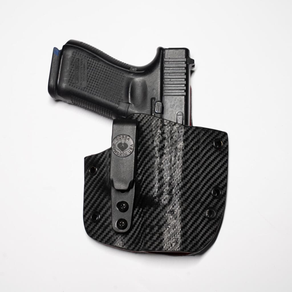Carbon King of the Range IWB Holster w/ Rosso Corsa Lining