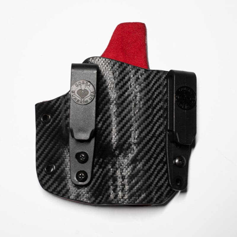 Carbon Tactical King of the Range IWB Holster w/ Rosso Corsa Lining - Image 3